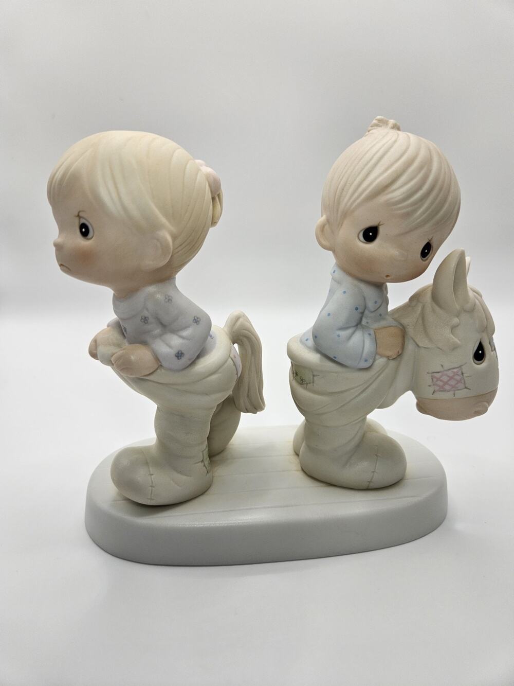 Precious Moments E-9263 How Can Two Walk Together Except They Agree 1982 Enesco